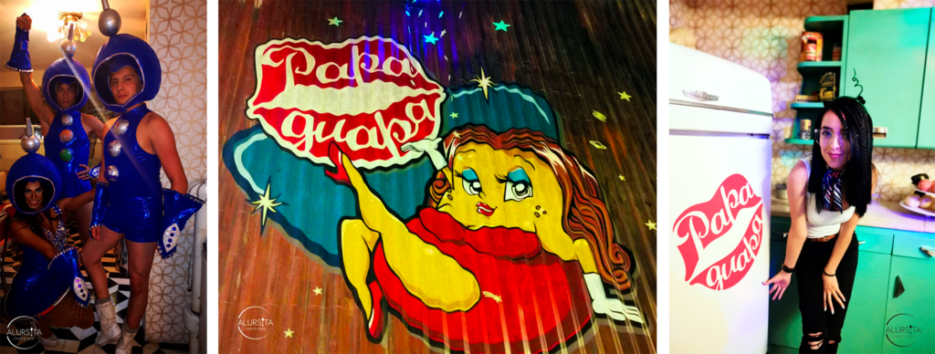 El aniversario de Papa guapa satélite